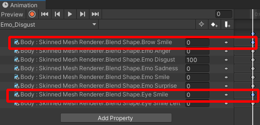 追加したパラメータをリセット