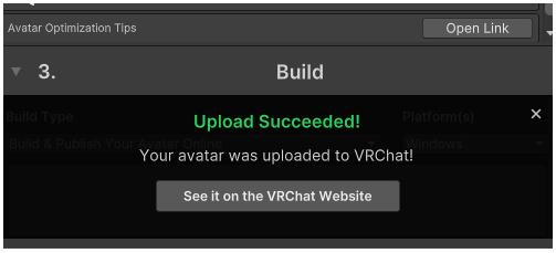 VRChat SDK  Uploaded