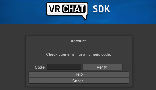 VRChat SDK login